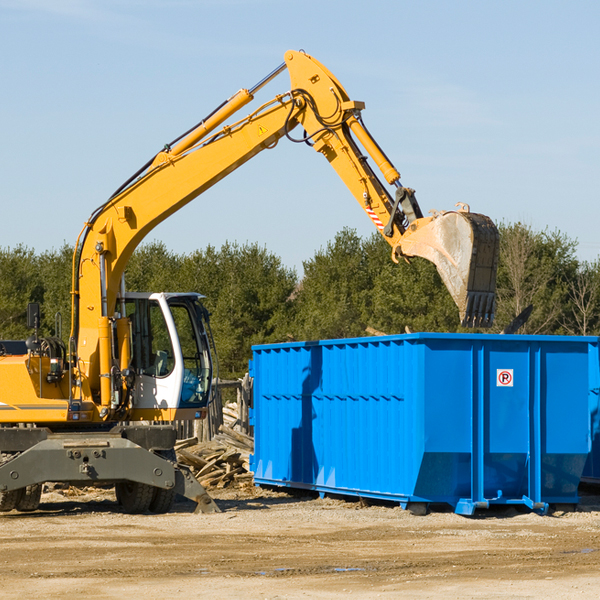 can i request a rental extension for a residential dumpster in Cairo